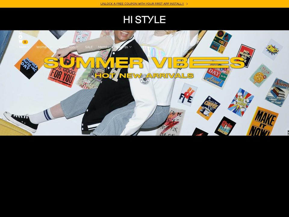 histyle.com.my shopify website screenshot