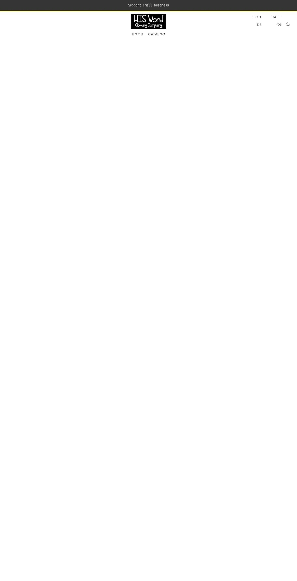 hiswordco.com shopify website screenshot