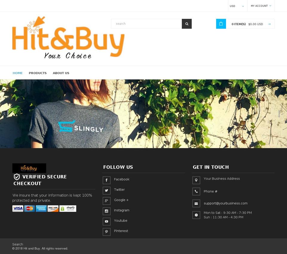 slingly-theme-2-1 Shopify theme site example hitandbuy.com