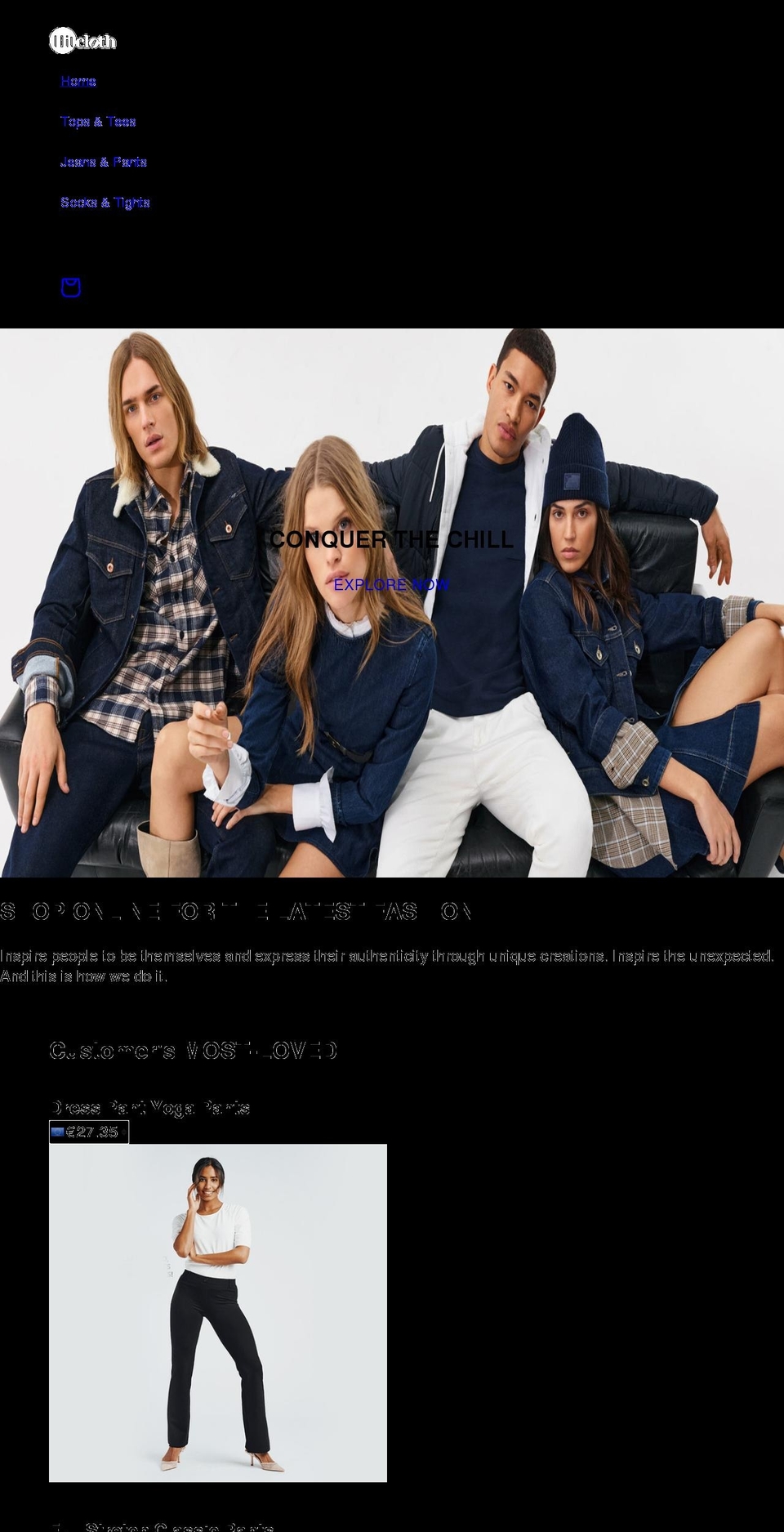 hitcloth.com shopify website screenshot