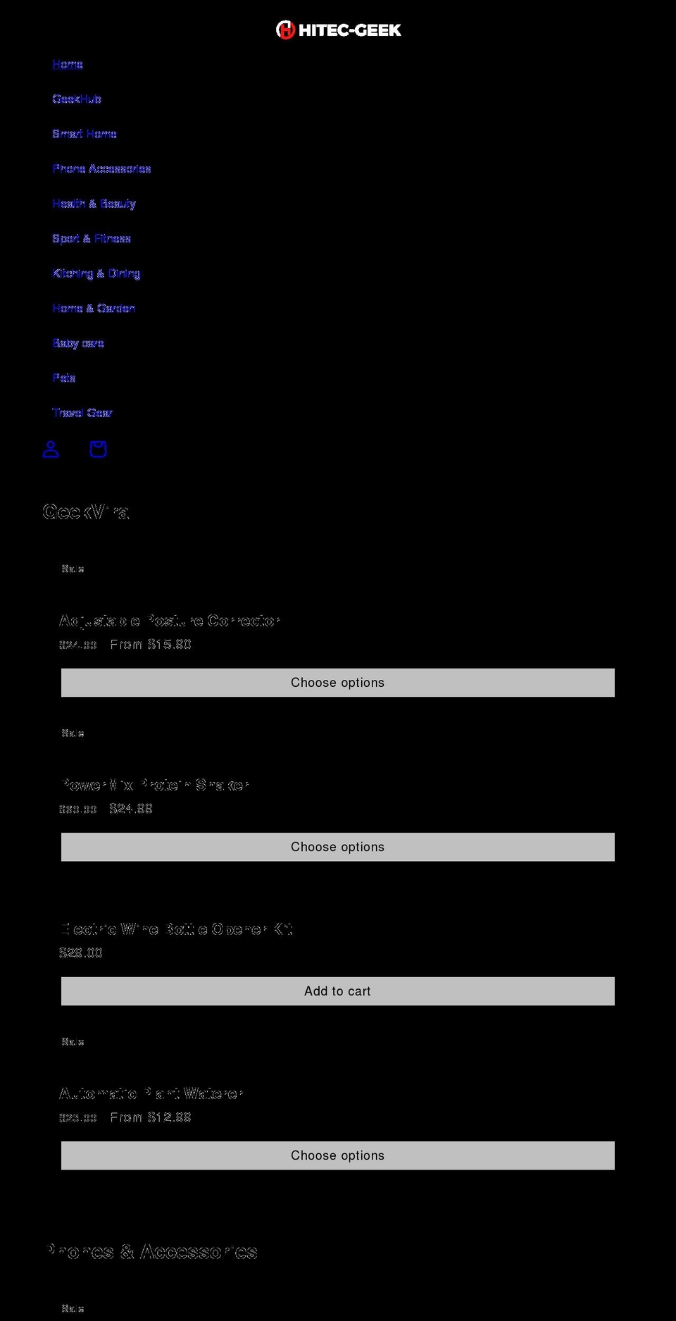 hitecgeek.com shopify website screenshot