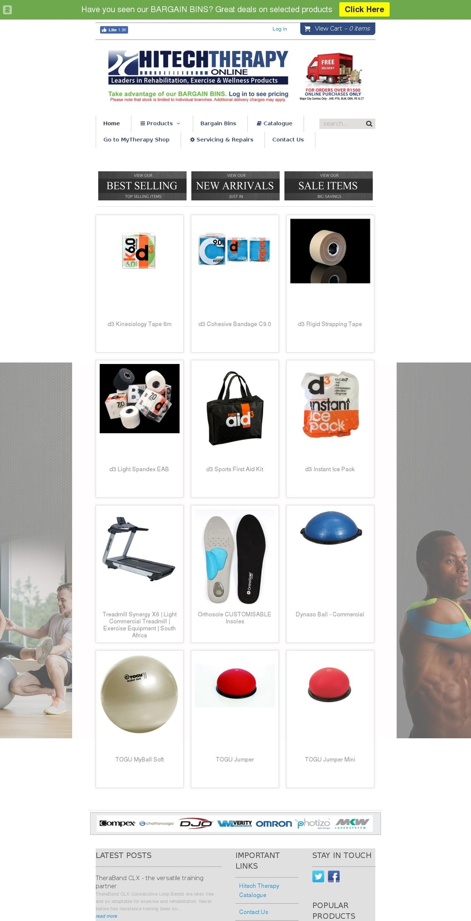 hitechtherapyonline.co.za shopify website screenshot