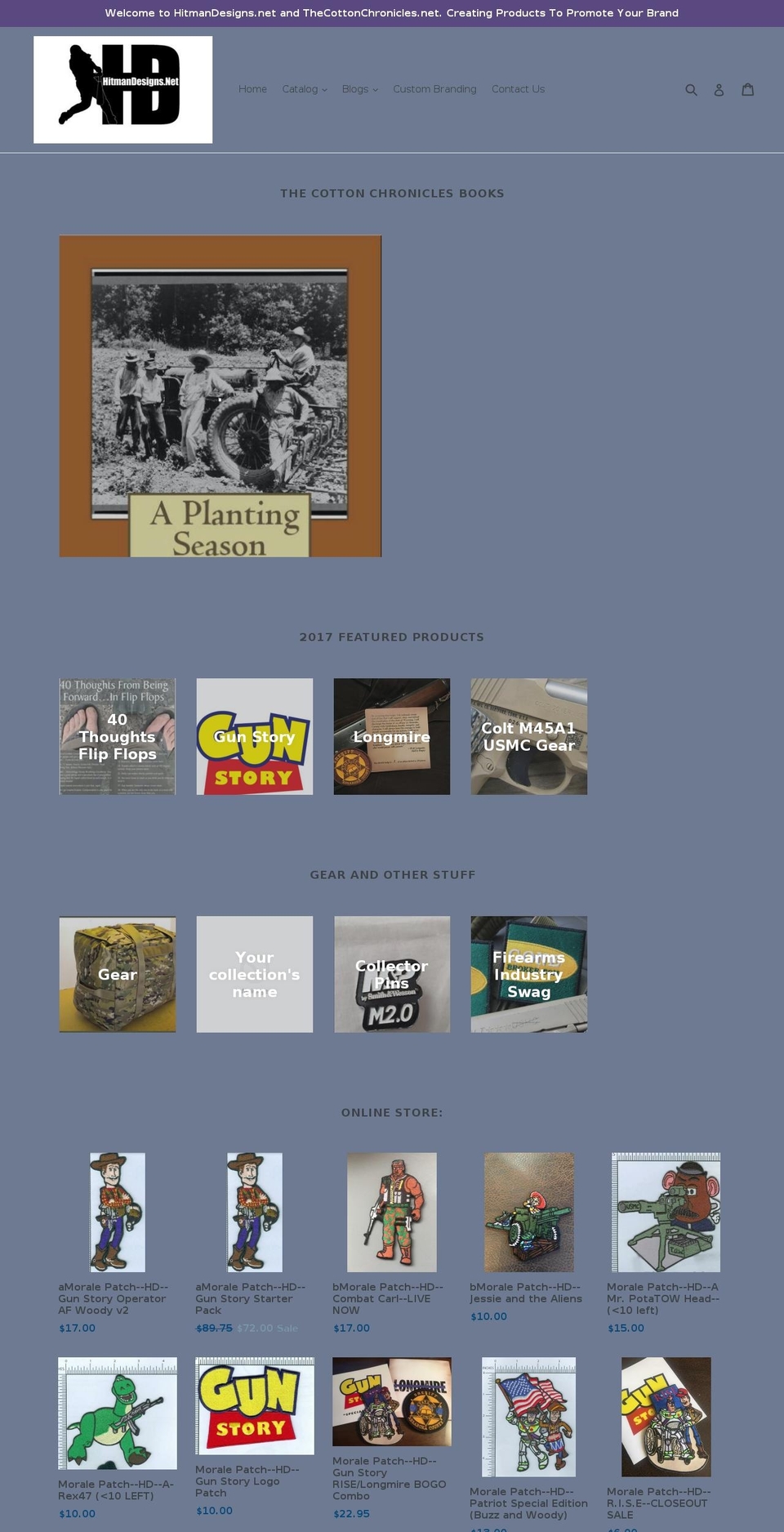 hitmandesigns.net shopify website screenshot