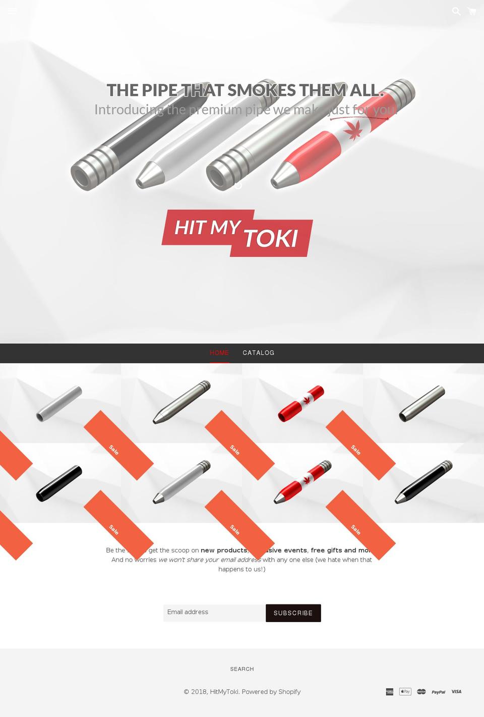 hitmytoki.com shopify website screenshot