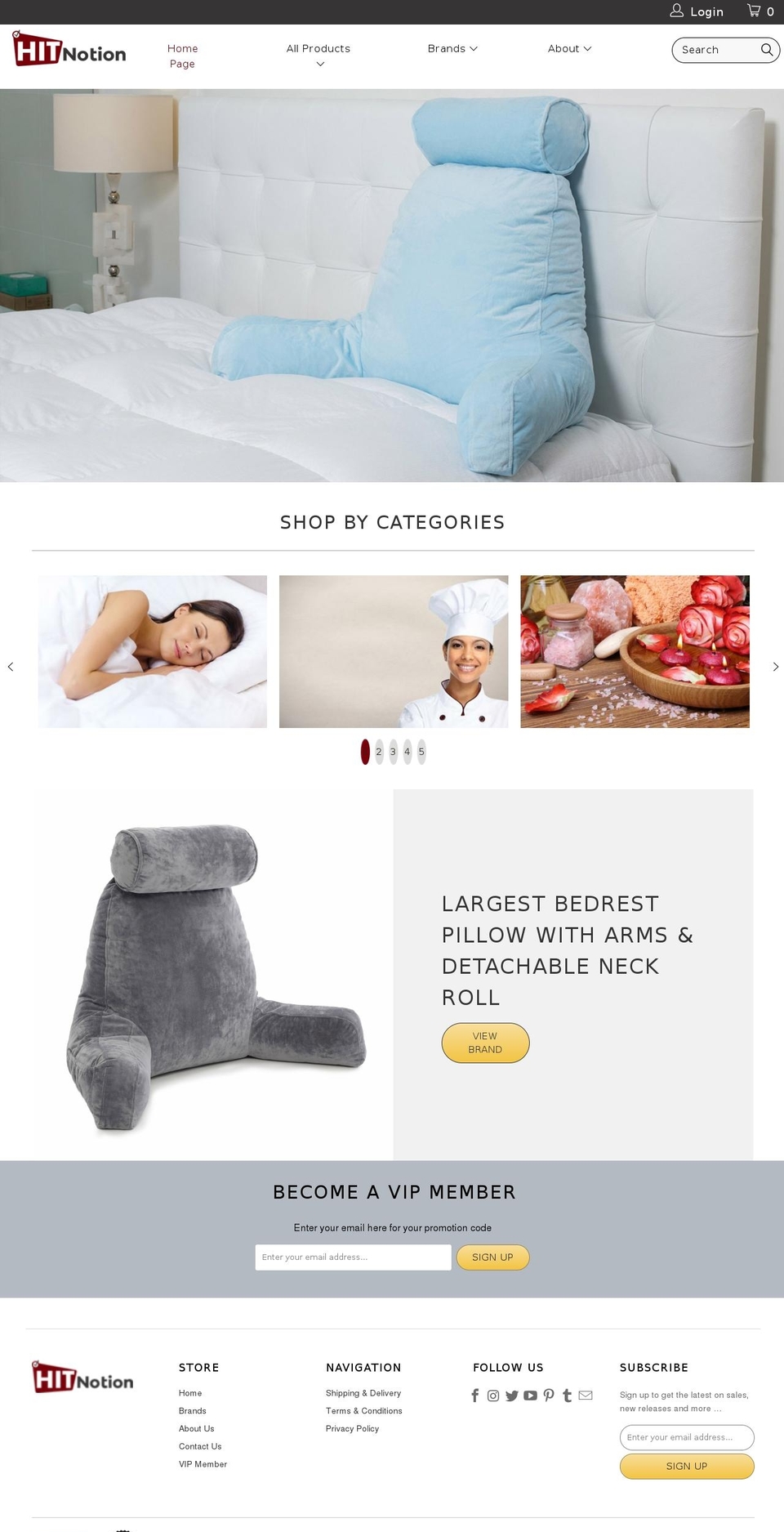 hitnotion.com shopify website screenshot