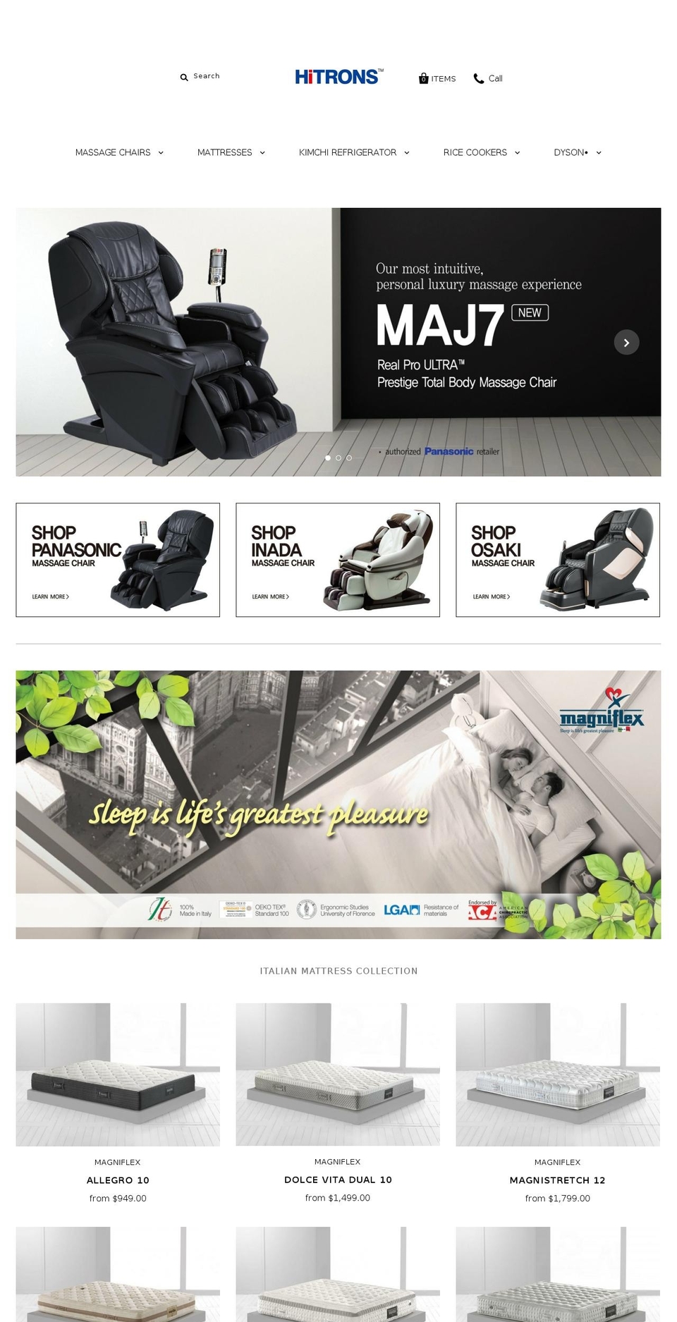 hitrons.com — Shopify storefront screenshot