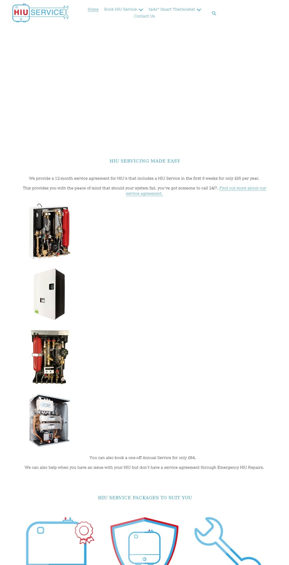 hiuservice.co.uk shopify website screenshot