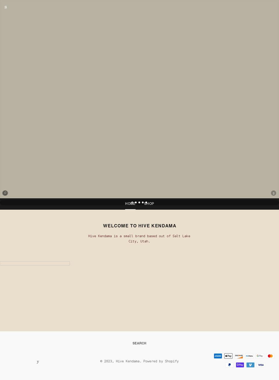 hivekendama.com shopify website screenshot