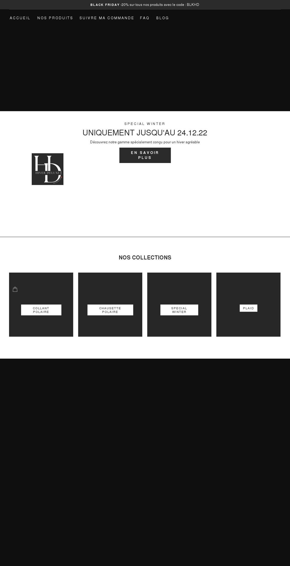hiverdeluxe.com shopify website screenshot