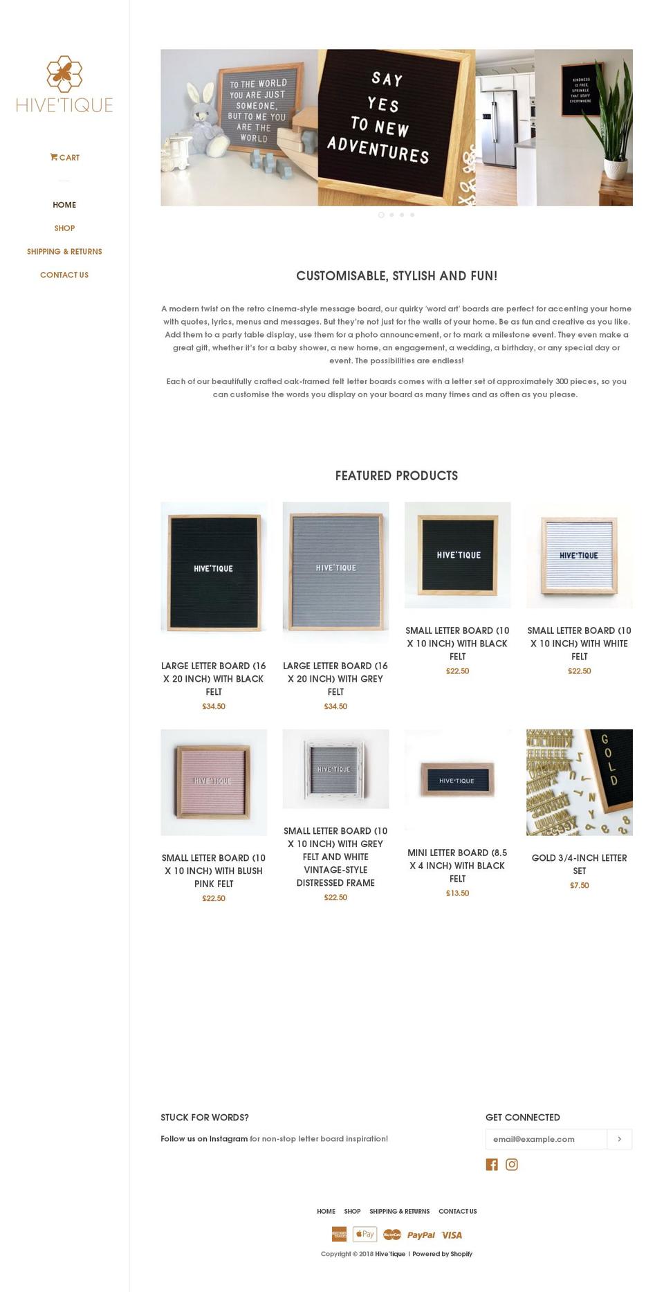 hivetique.com — Shopify storefront screenshot