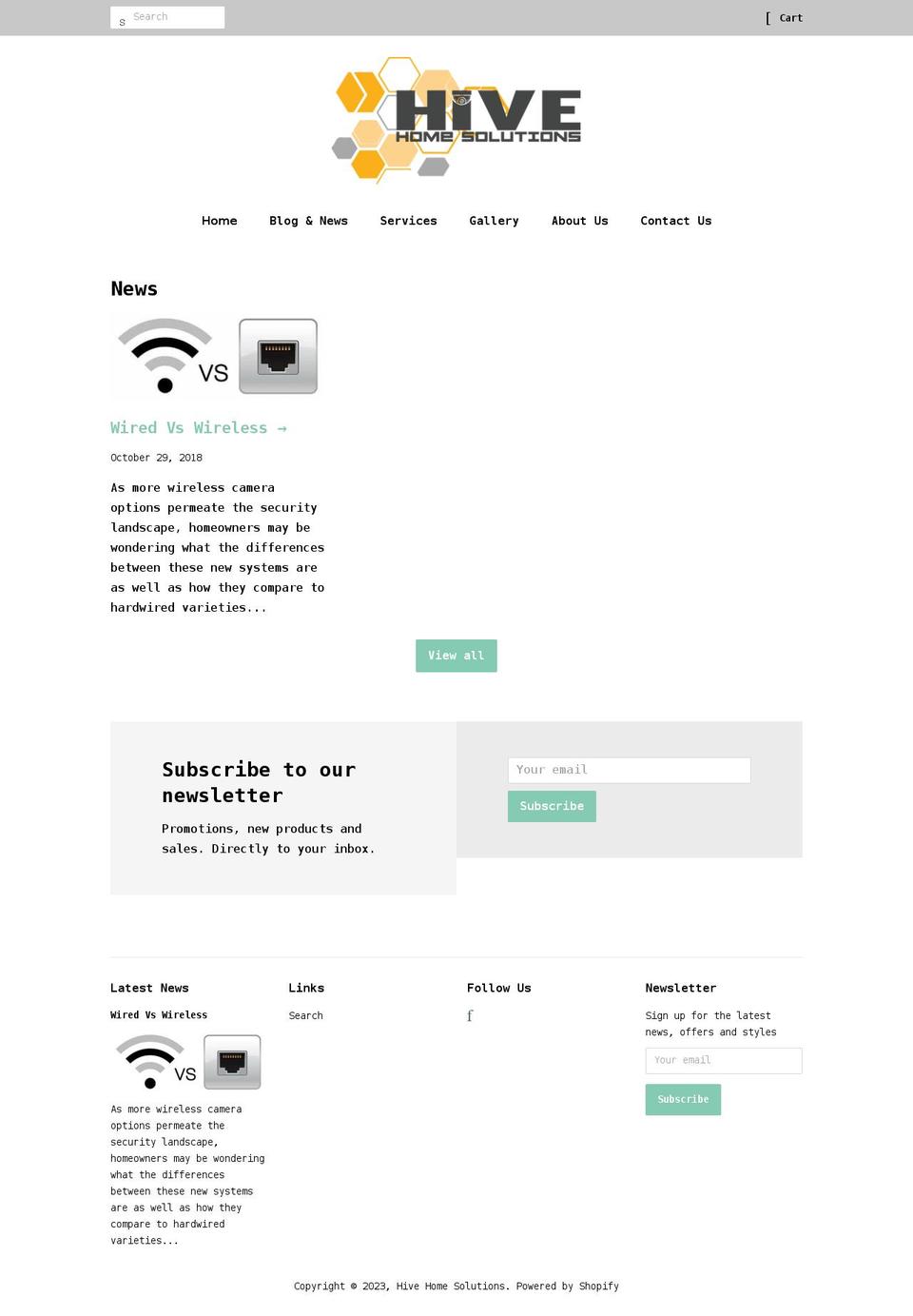 hivewi.com shopify website screenshot