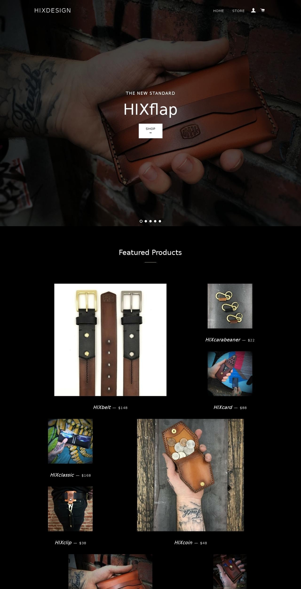 hixdesignusa.com shopify website screenshot