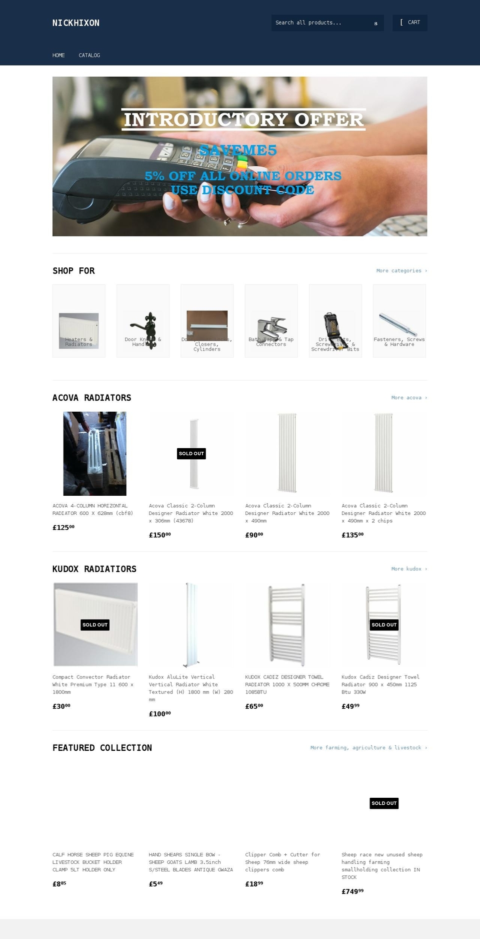 hixonrecycling.co.uk shopify website screenshot