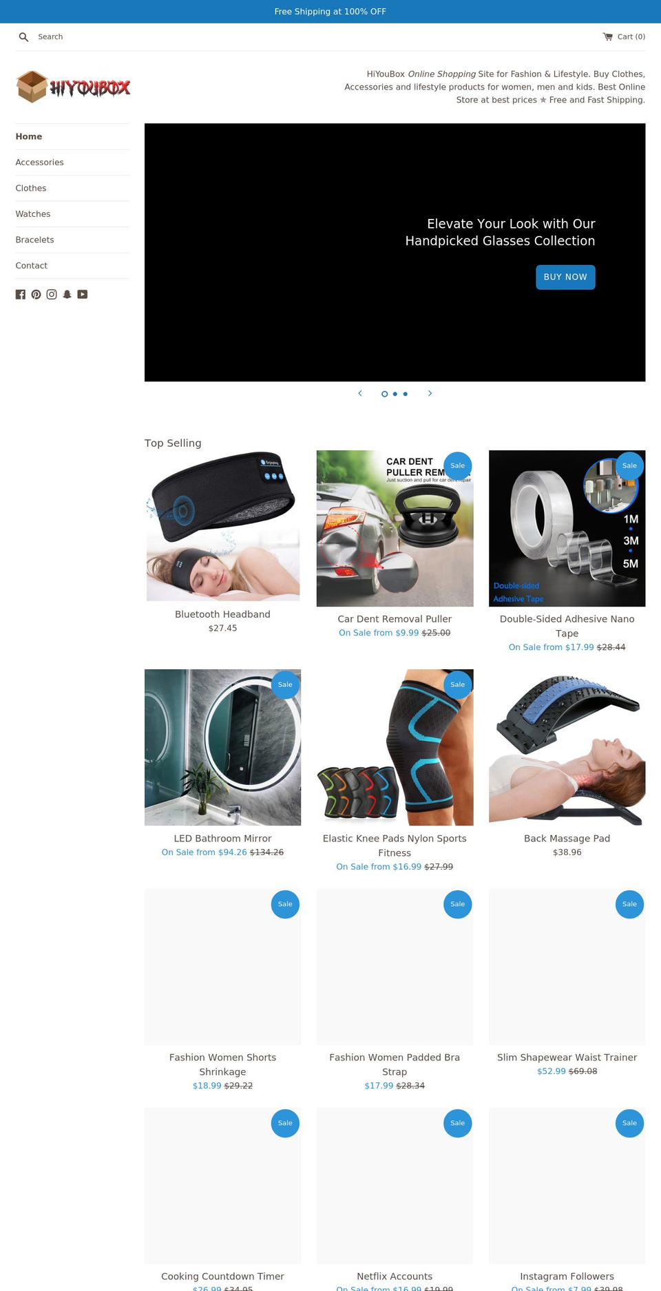 hiyoubox.com shopify website screenshot