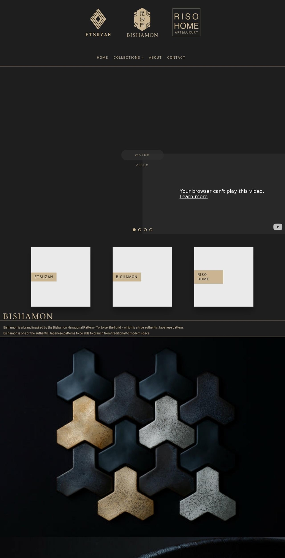 hizen-porcelain.com shopify website screenshot