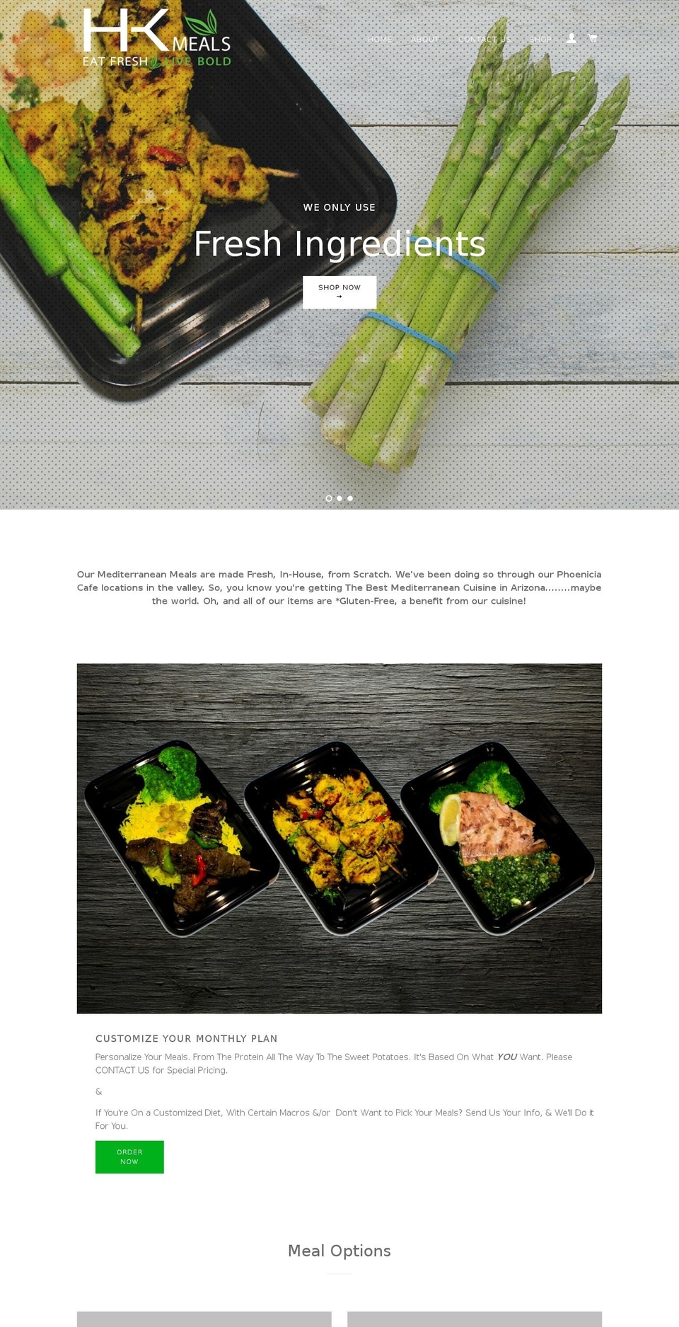 hk1meals.com — Shopify storefront screenshot