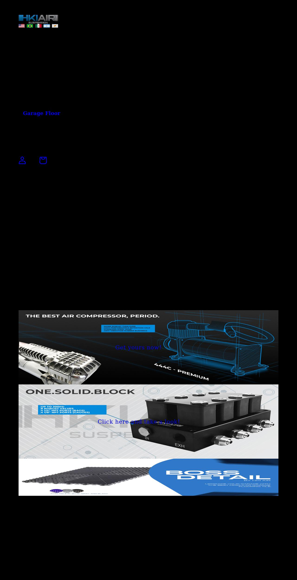 hkiairsuspension.com shopify website screenshot