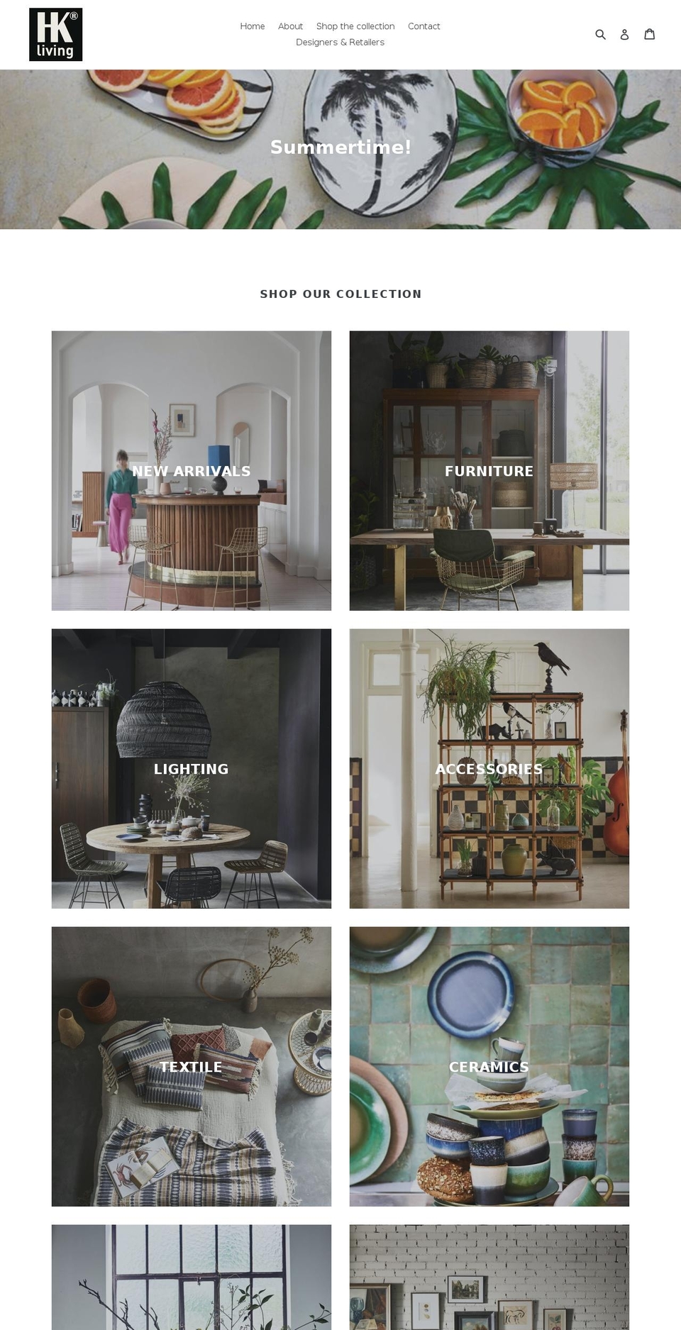hklivingusa.com shopify website screenshot