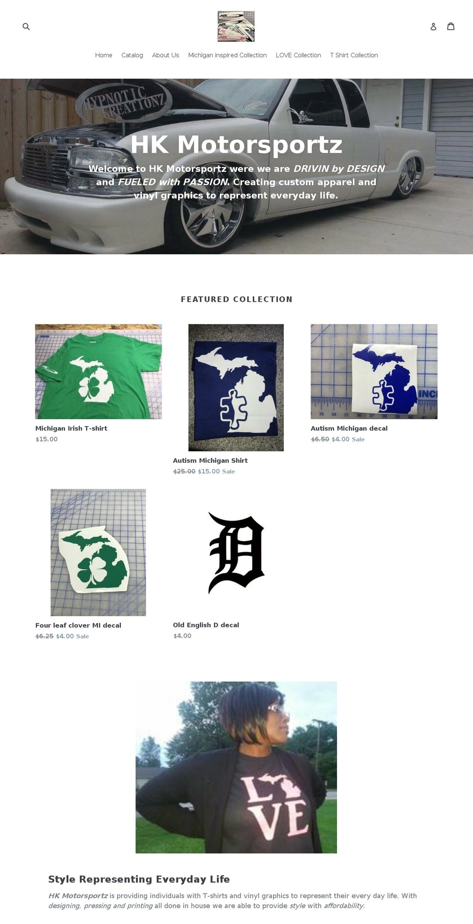 hkmotorsportz.com — Shopify storefront screenshot