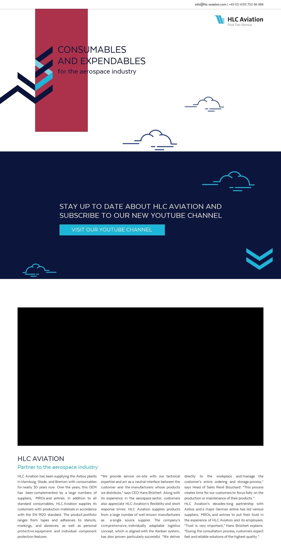 hlc-aviation.com — Shopify storefront screenshot