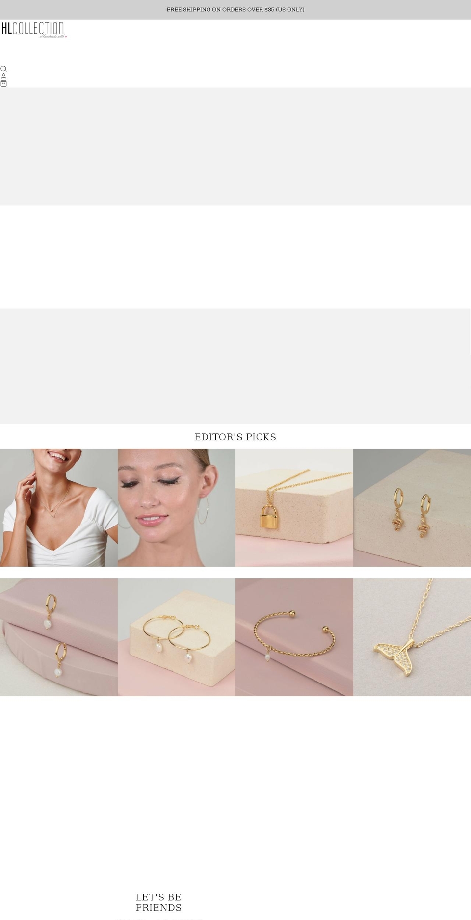 hlcollection.com shopify website screenshot