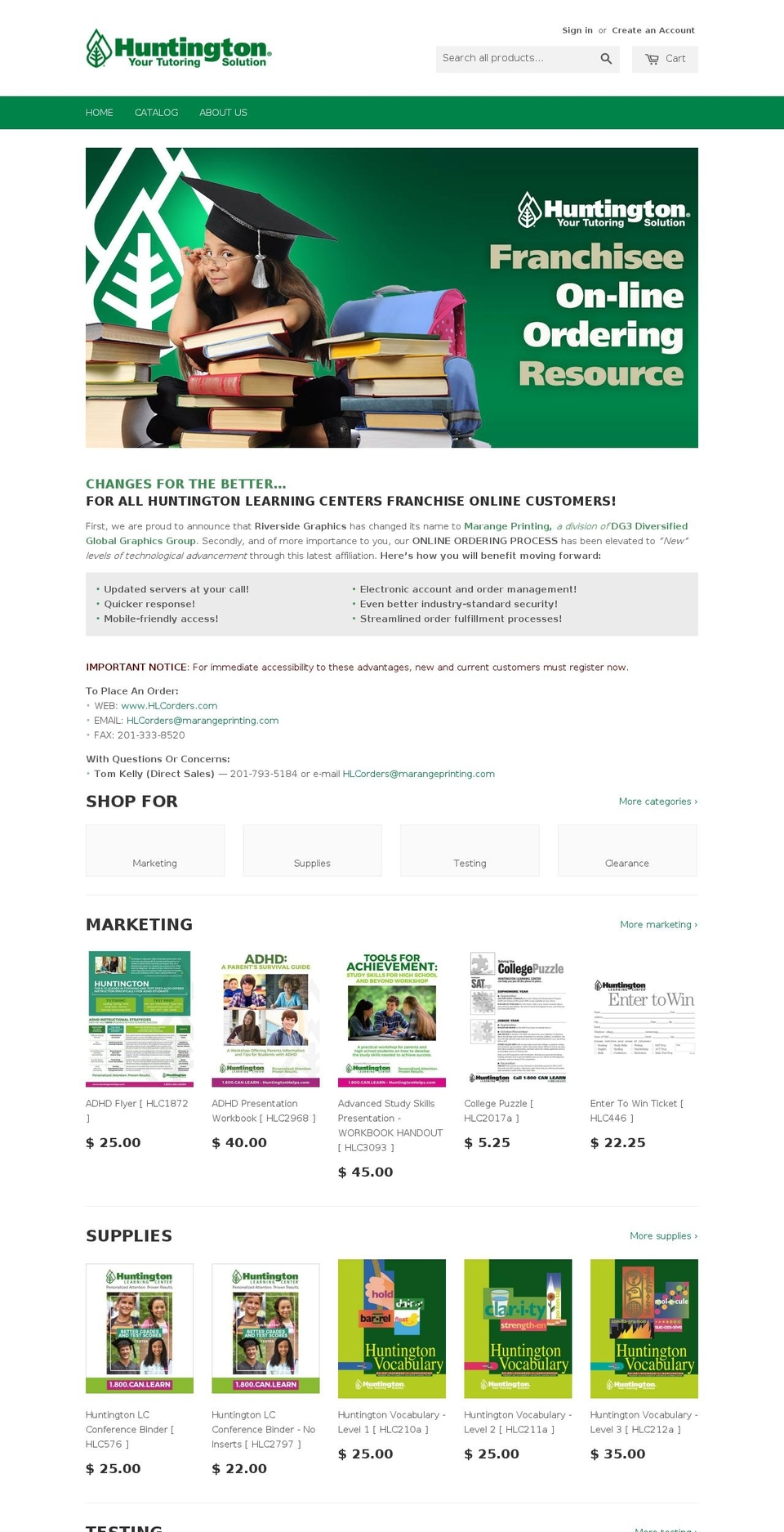 hlcorders.com shopify website screenshot