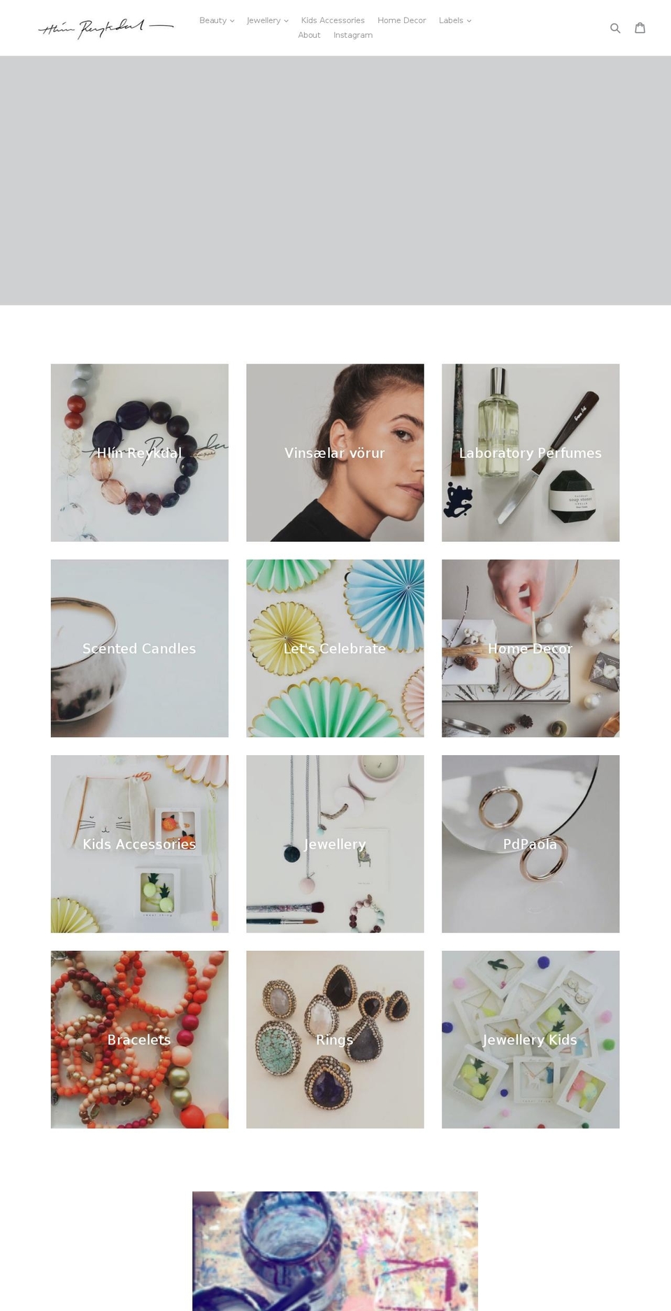 hlinreykdal.com — Shopify storefront screenshot