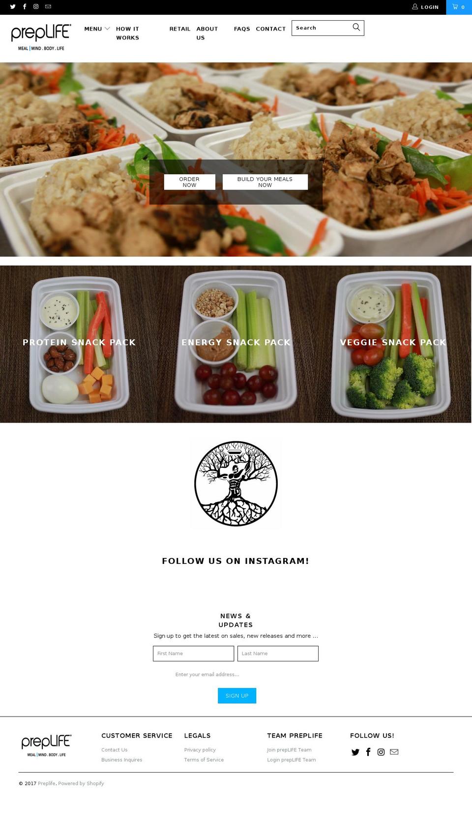 hlmealprep.com shopify website screenshot