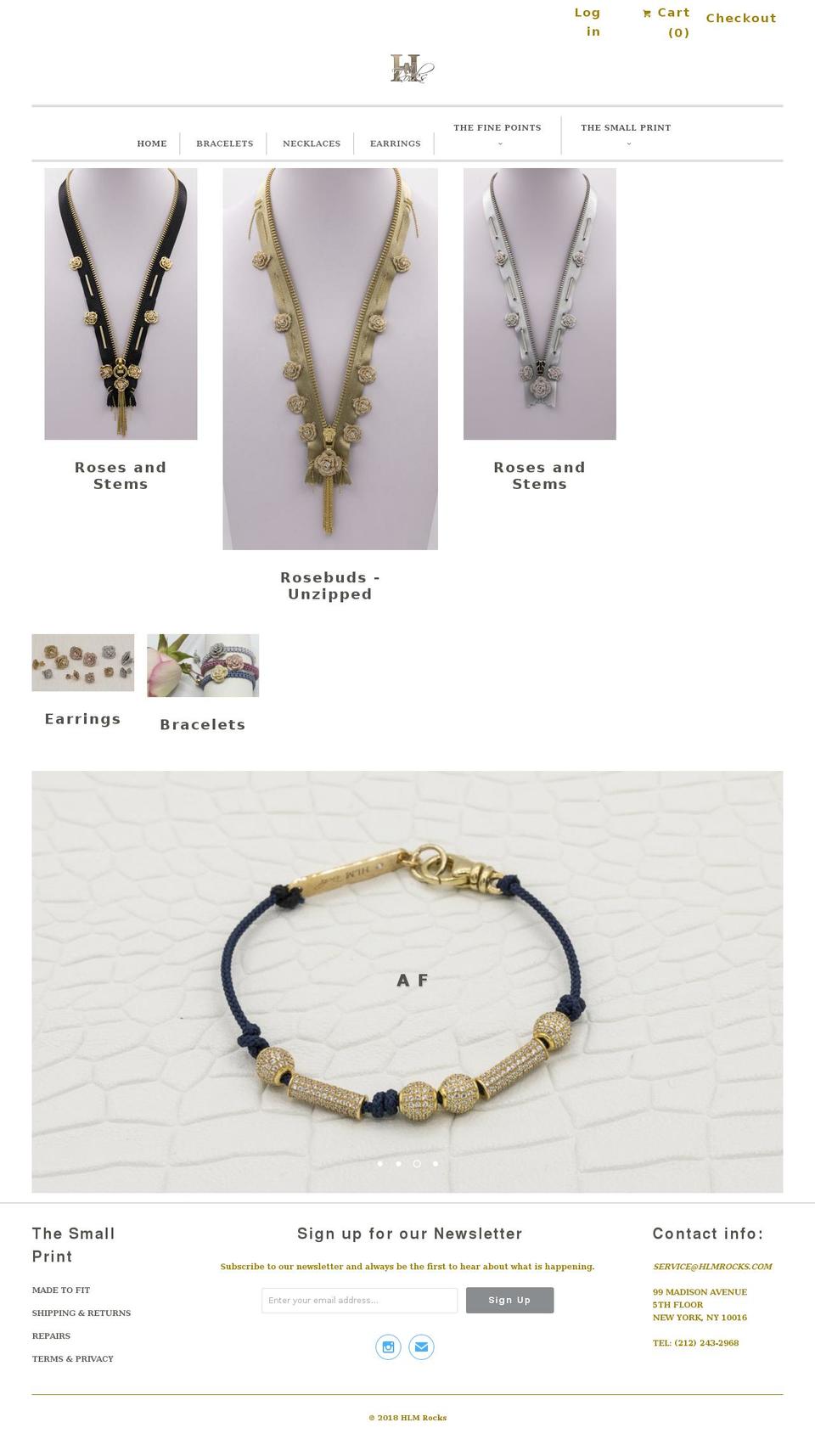 hlmrocks.com — Shopify storefront screenshot