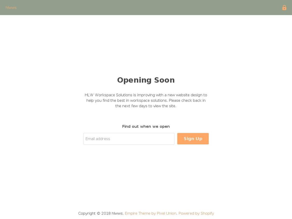 hlwws.com shopify website screenshot