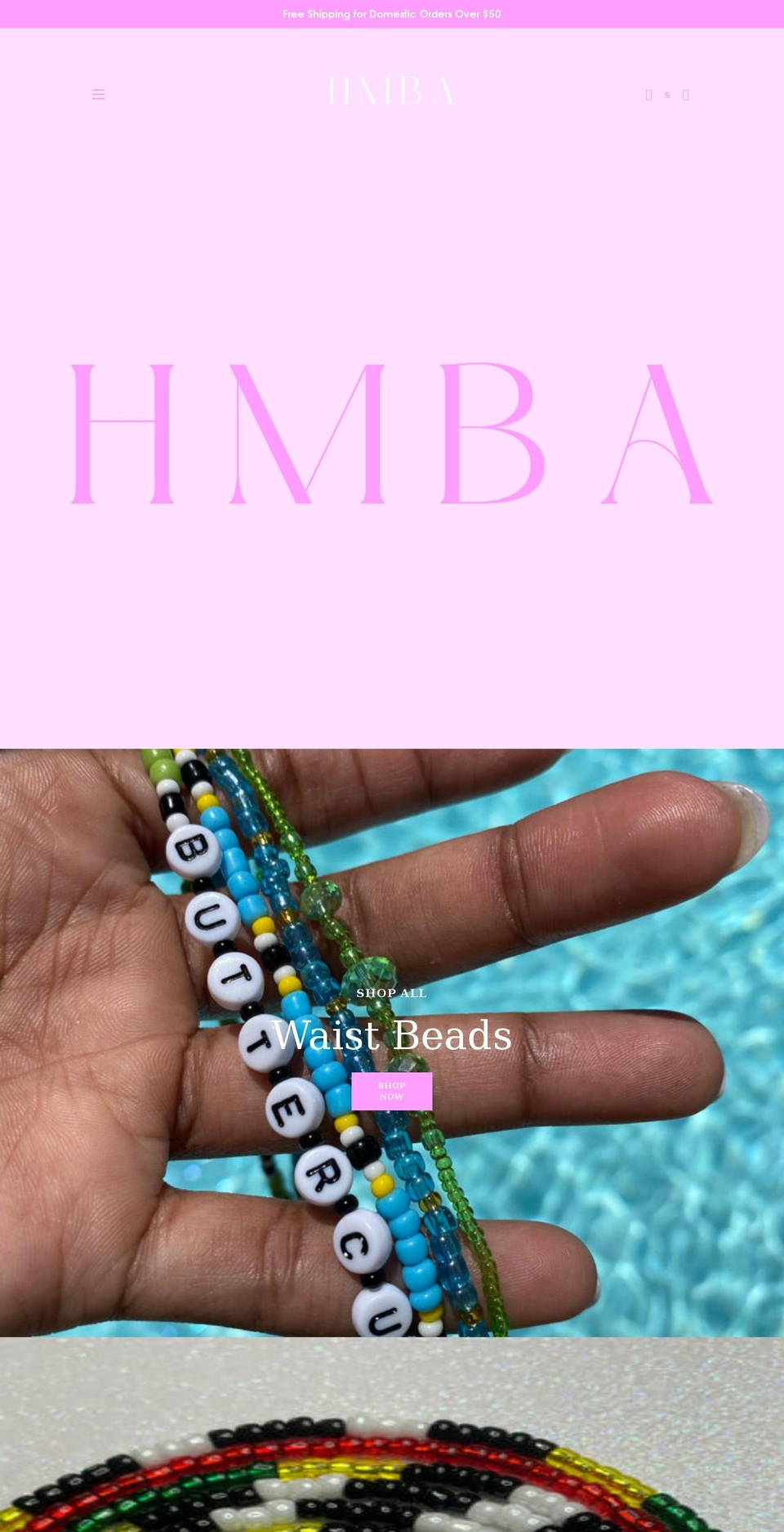 Handmade Shopify theme site example hmba.shop