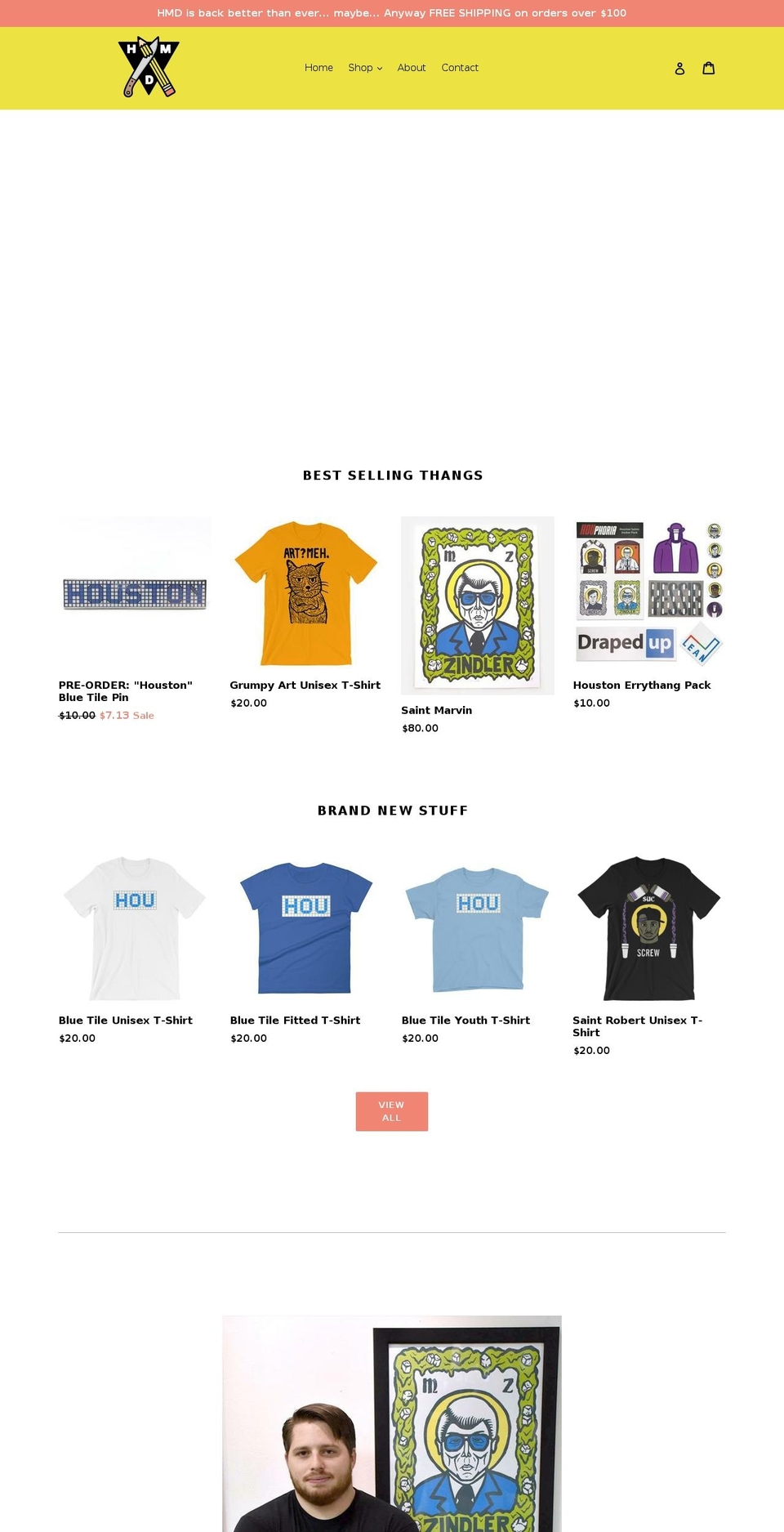 hmdstuff.com shopify website screenshot