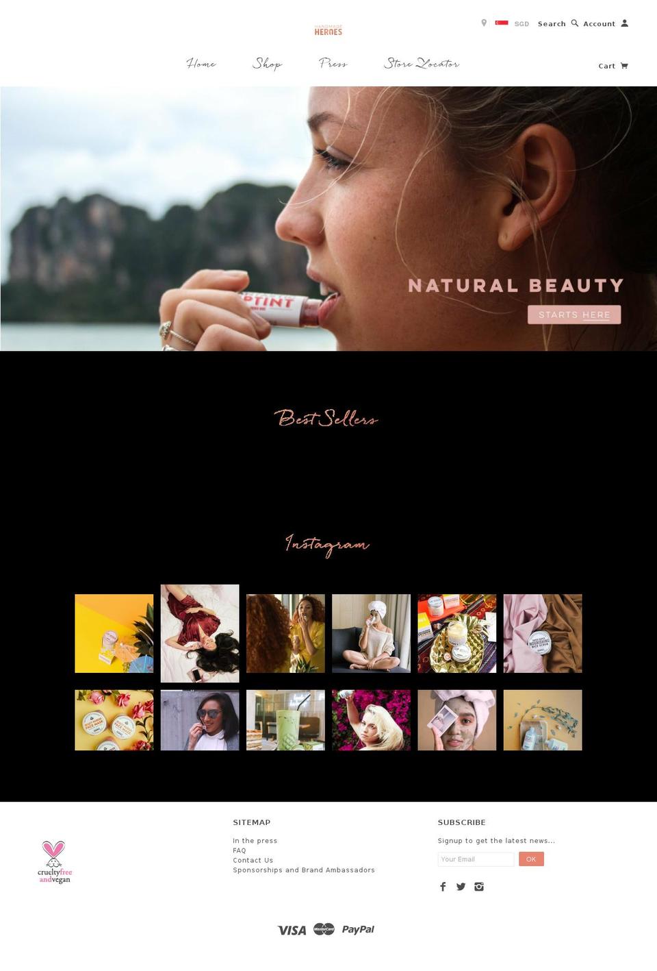 hmheroes.com — Shopify storefront screenshot
