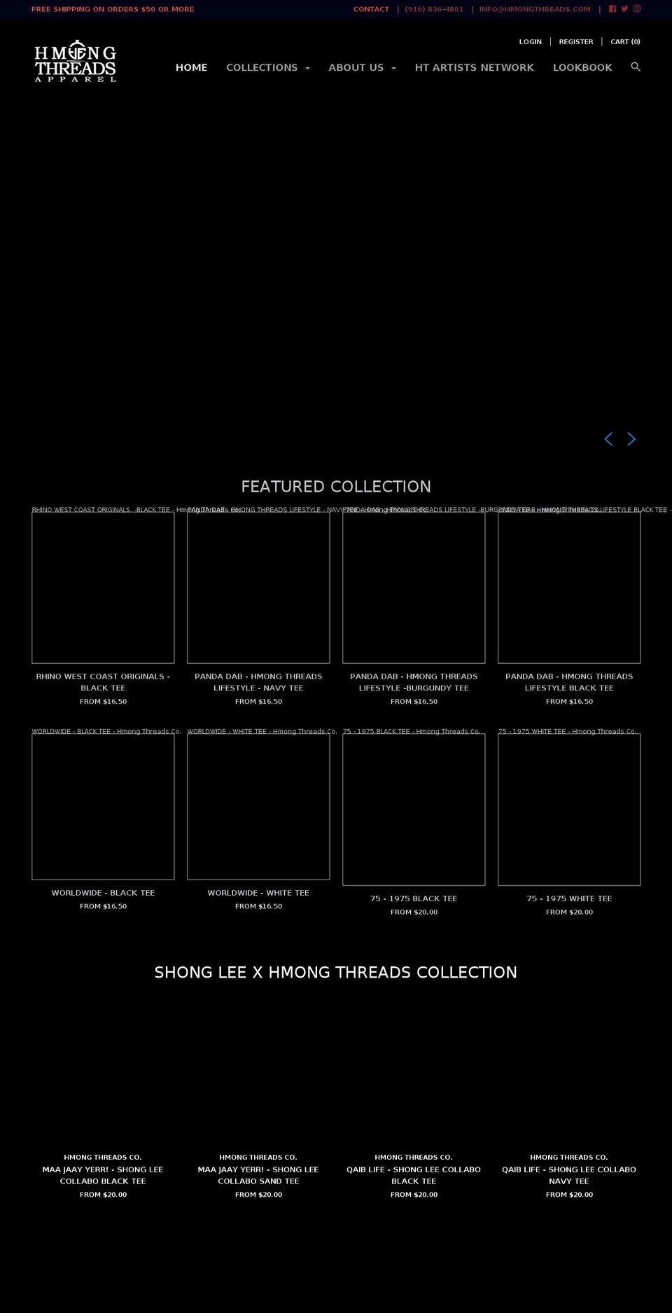 hmongtee.com — Shopify storefront screenshot