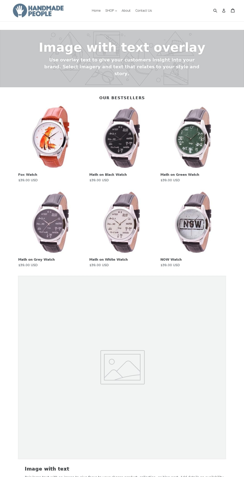 hmp-watches.com shopify website screenshot