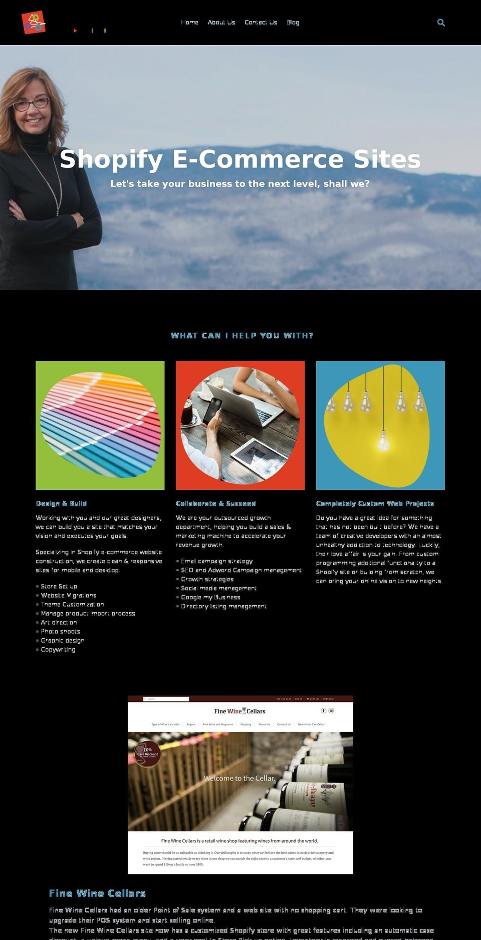 hmpwebconsulting.com shopify website screenshot