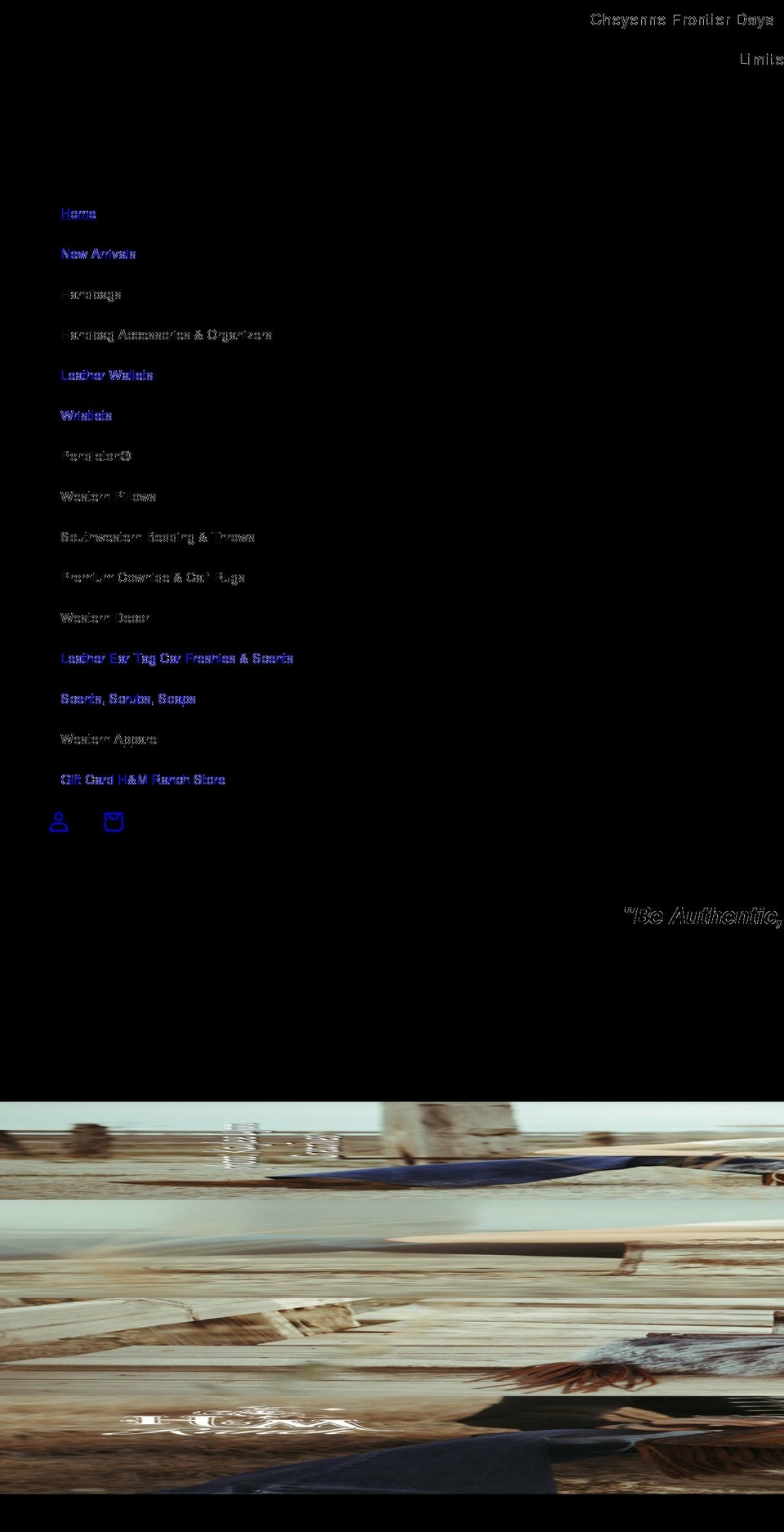 hmranchstore.com shopify website screenshot