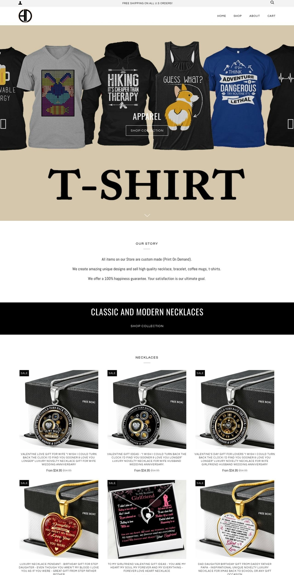 hn-rose.com shopify website screenshot