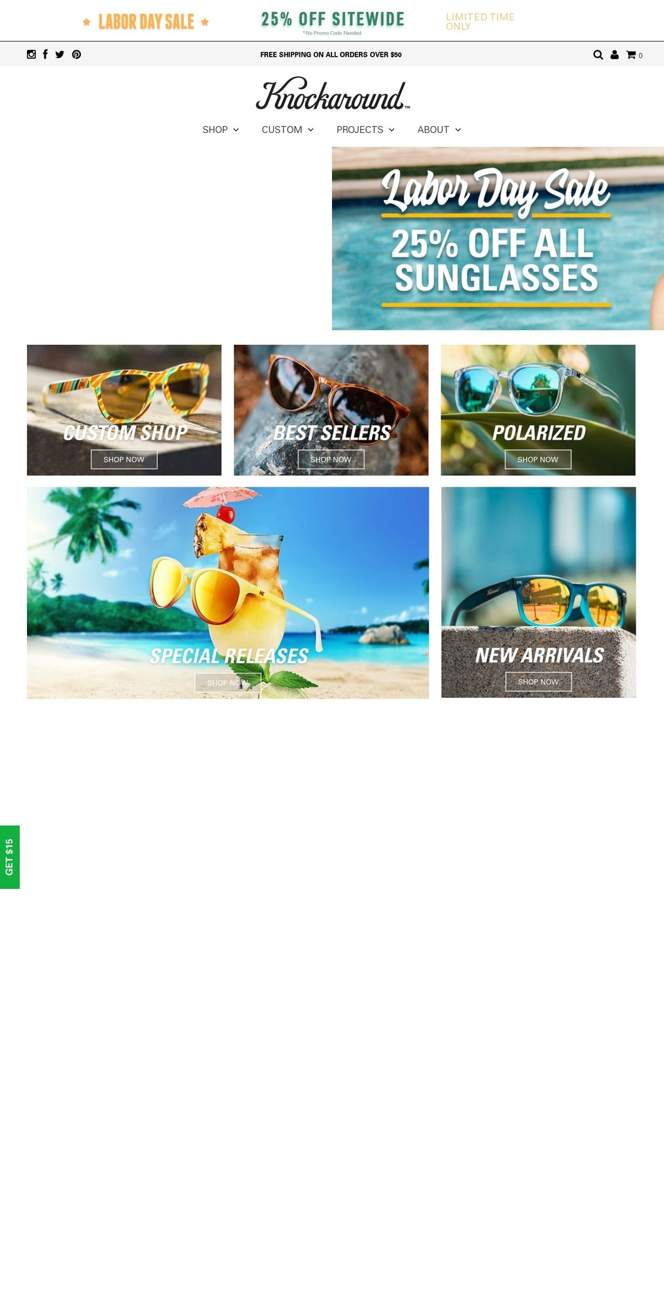 knockaround-theme Shopify theme site example hoagiespread.com