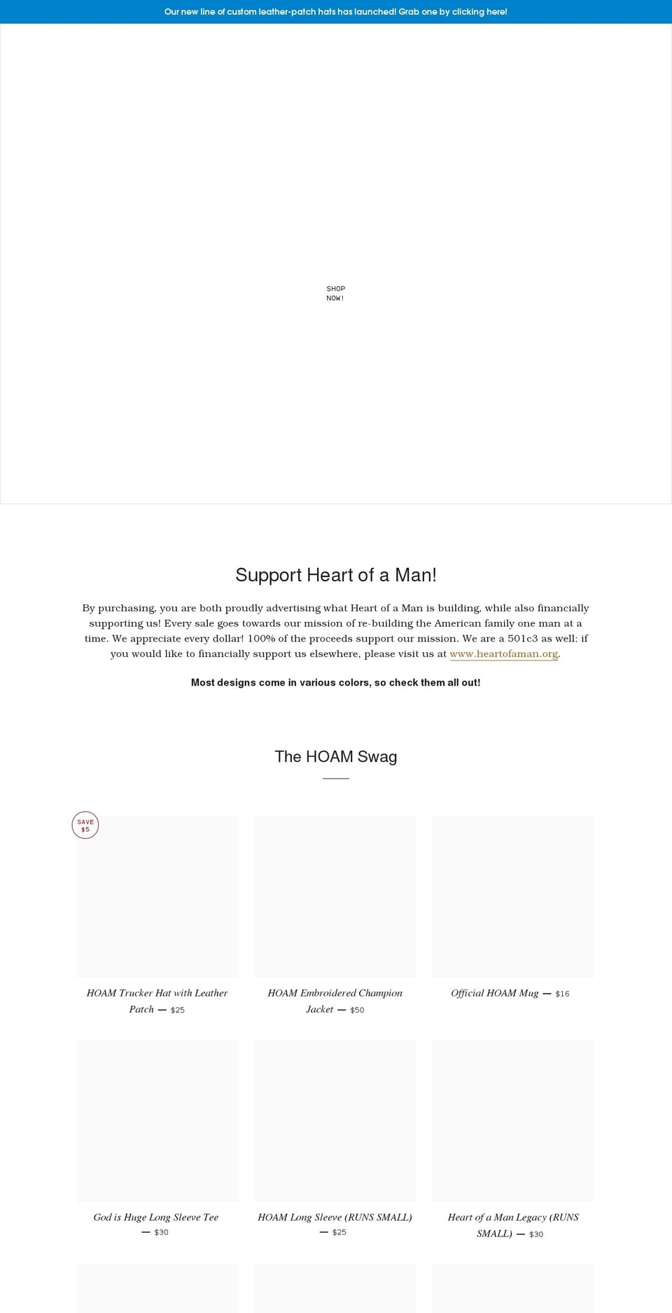 hoamstore.com shopify website screenshot