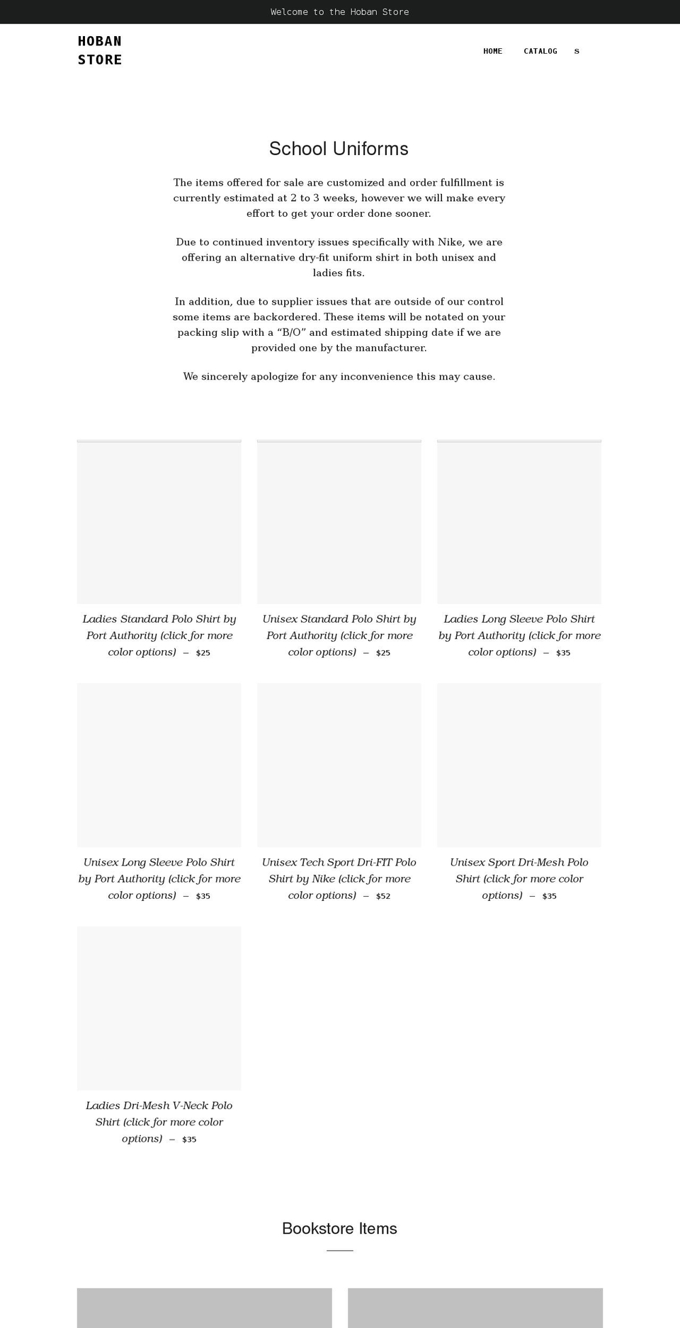 hobanstore.com shopify website screenshot