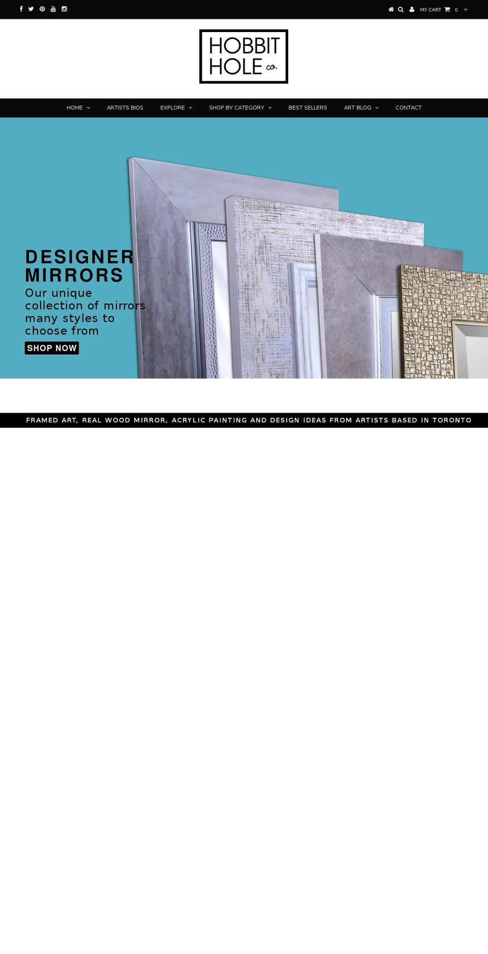 hobbitholeco.com shopify website screenshot