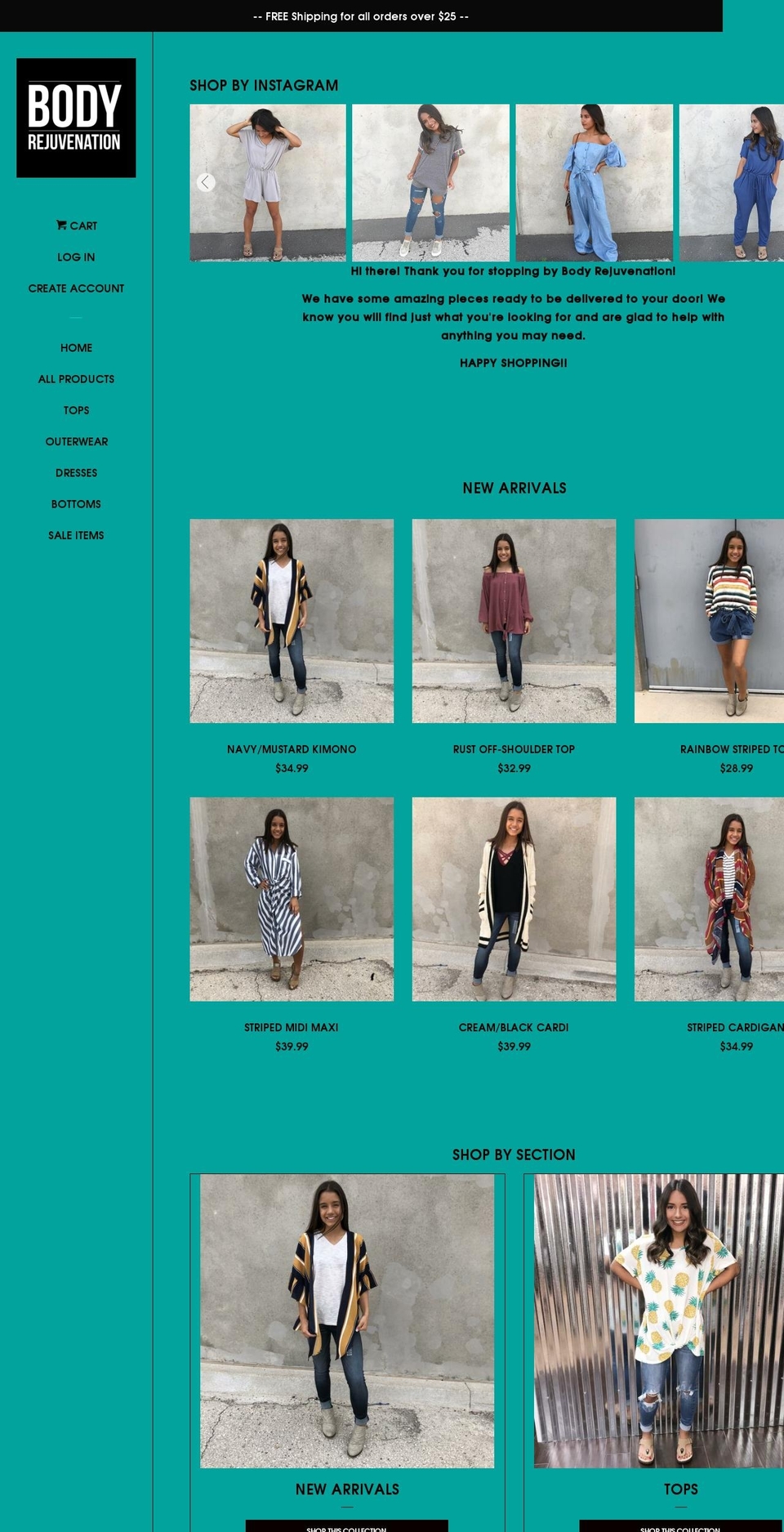 hobbsbodyrejuvenation.com — Shopify storefront screenshot