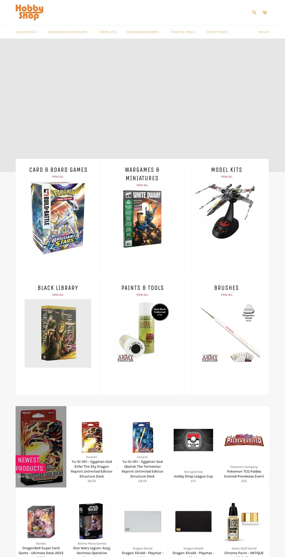 hobby-shop.uk shopify website screenshot