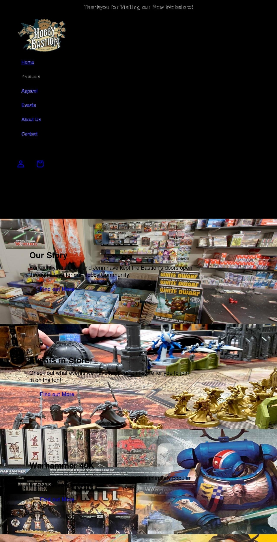 hobbybastion.com shopify website screenshot