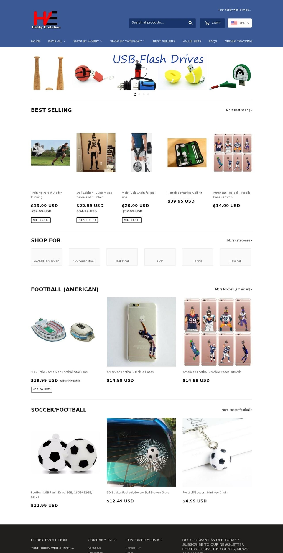 hobbyevolution.com shopify website screenshot