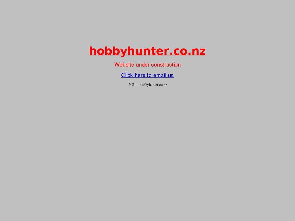 hobbyhunter.co.nz shopify website screenshot