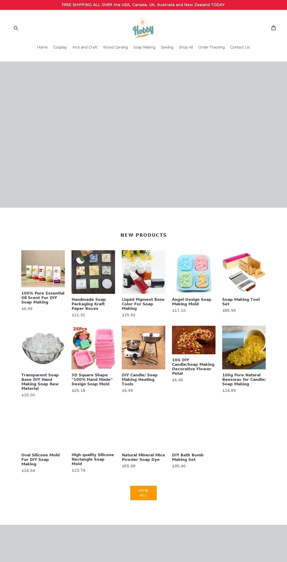 hobbypremier.com shopify website screenshot