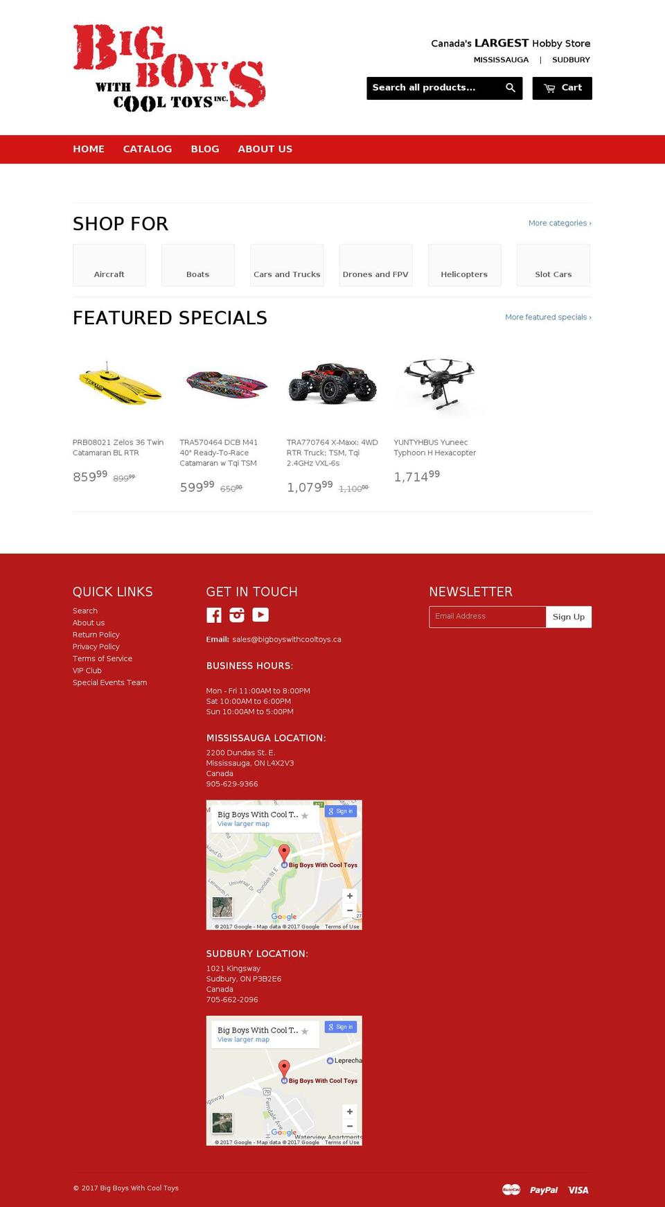 hobbystoreontario.ca shopify website screenshot