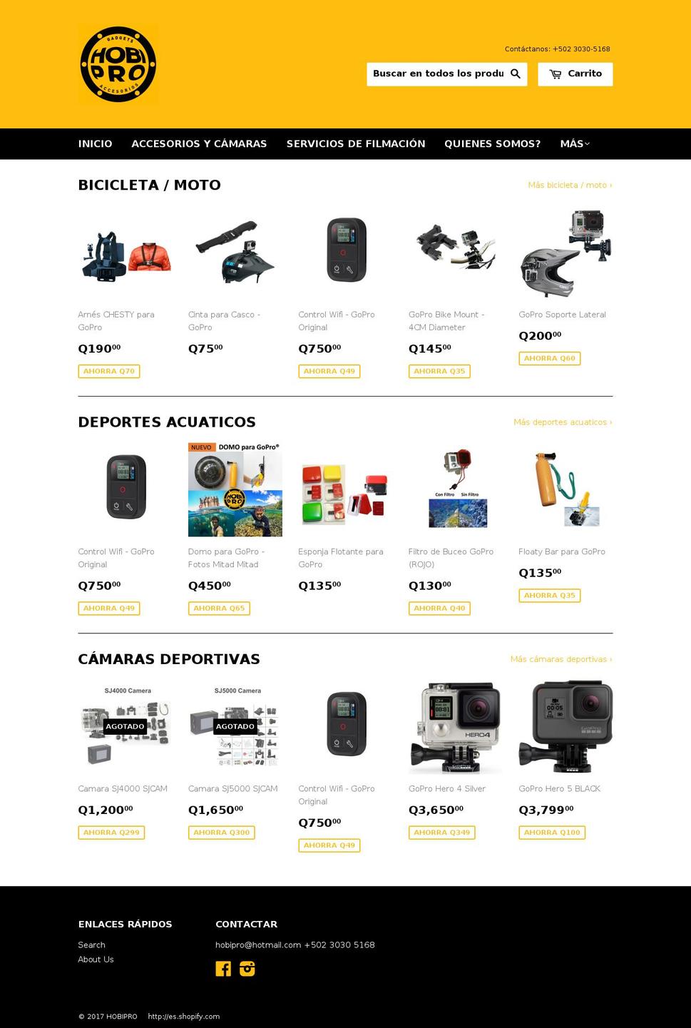 hobipro.com shopify website screenshot